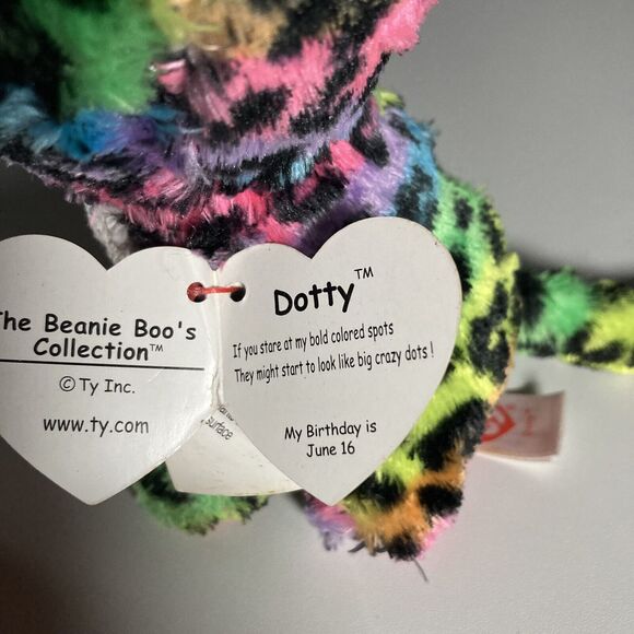 Ty Beanie Baby Boos • Dotty • Leopard • 6" NEW Plush Stuffed Animal - Picture 2 of 5